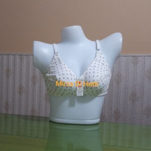 758A Ok Noor Soft Cotton Heart Print Bra without Wire C Cup