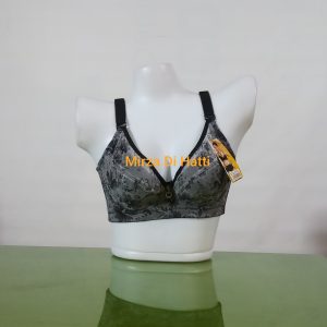 Thin Padded Net D Cup Comfortable Deep U Back Underwire Maximum Coverage Bra 126