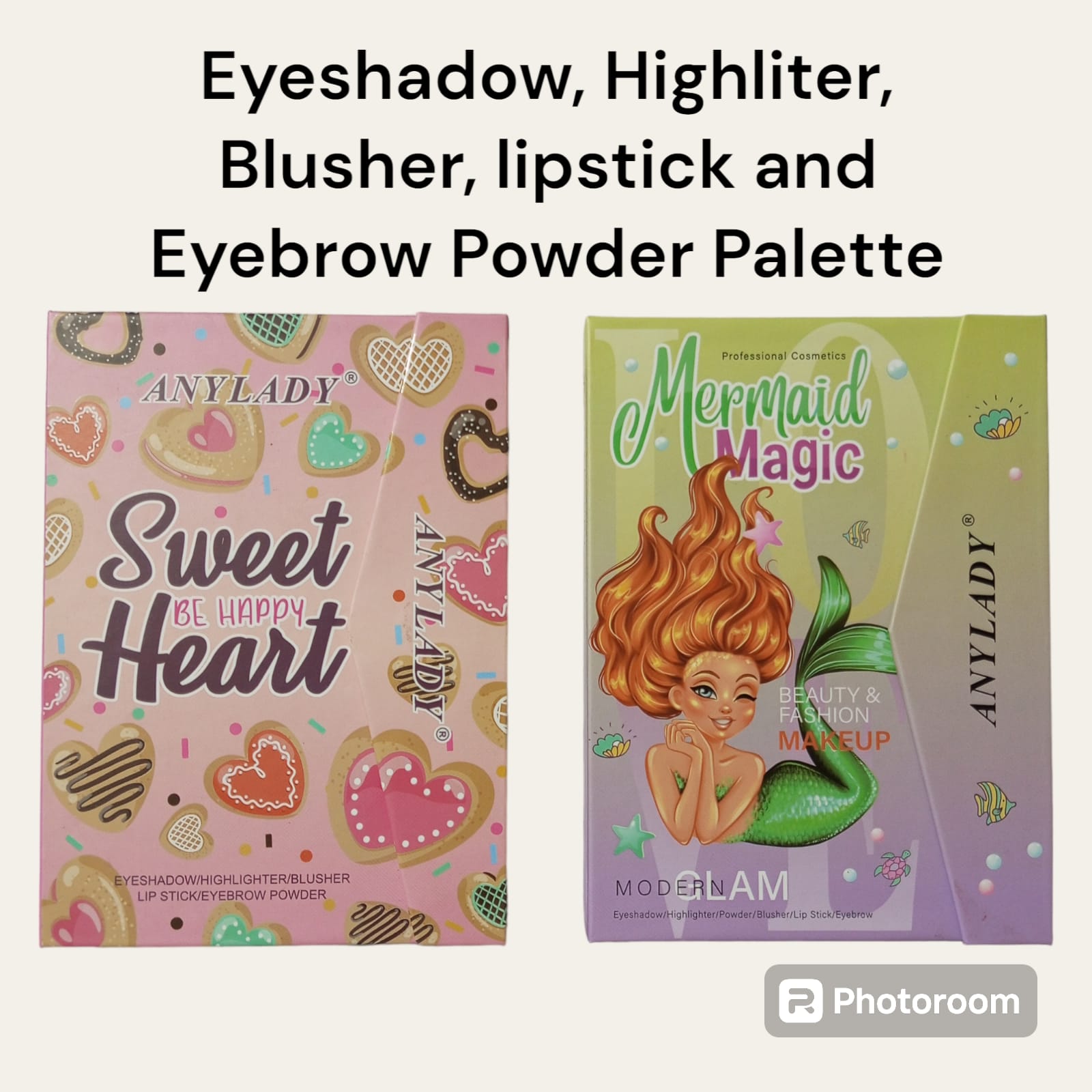 32 Color Blush Lipstick Eyeshadow Highlighter and Eyebrow Powder Palette