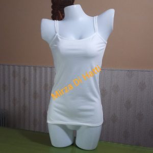 Cotton Camisole Tank Top with Side Slit 8418