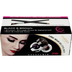 M71 Maliao Smudge Proof Water proof Long Wear Gel Eyeliner Blue & Black with Set of Brush
