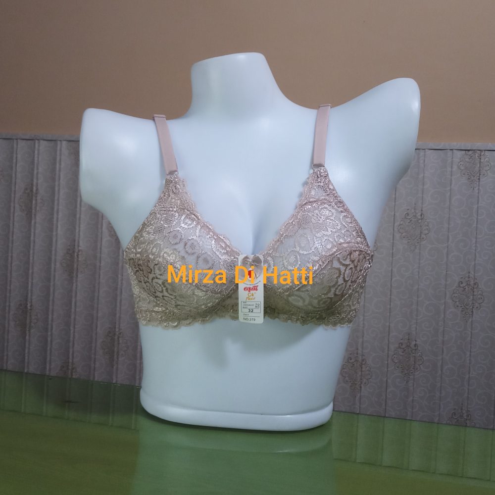 Super Soft Lace Net B Cup Lining Bra 379 Ok Noor - mirzadihatti