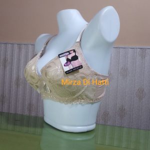 D Cup Thin Padded Body Shaping without Wire Net Bra 6033