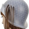 Reusable Silicone Hair Coloring Cap Highlighting Cap Hair Dyeing Cap with Metal Hook. www.mirzadihatti.com