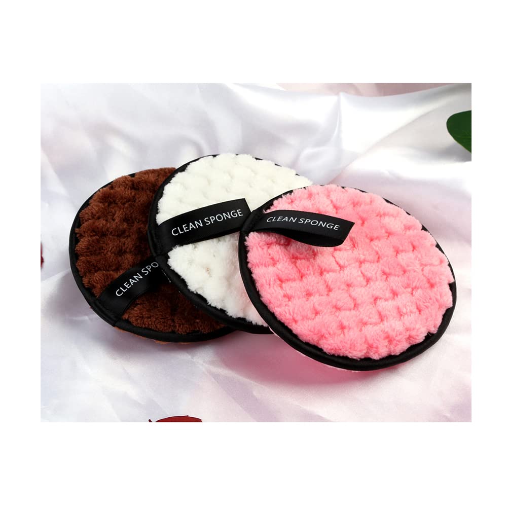 Reusable Microfiber  Face Cleansing Towel Cloth Pad Cleansing Makeup Sponge Double Layer Nail Art Cleaning Wipe Pad 01