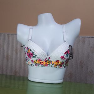 Net Strapless Double Push Up Padded Half B Cup