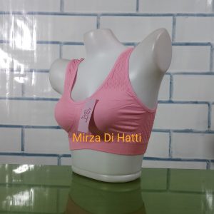 Floral Air Sports Bra Full Coverage  Stretchable Non Padded Seamless Non Wired 8905