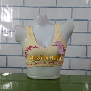 Floral Air Sports Bra Full Coverage Stretchable Non Padded Seamless Non Wired 8907