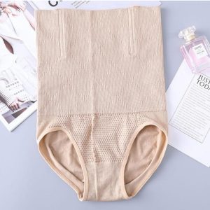 Plastic Wire Supported Panty Tummy and Hip Minimizer High Waist Shaper Cotton A01