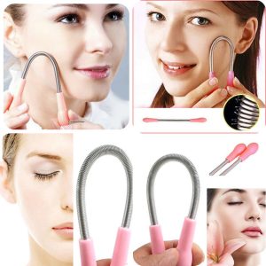 Facial Hair Remover Spring Women Manual Epilator Threading Shaving Tool