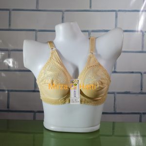 Soft Net Cotton Bra Non Wired Full Coverage B Cup Lining Non Padded