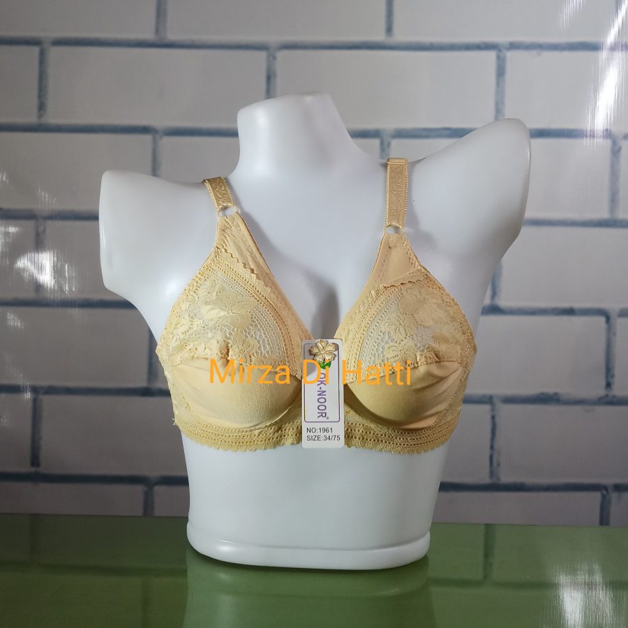 Soft Net Cotton Bra Non Wired Full Coverage B Cup Lining Non Padded 1961 -  mirzadihatti B Cup Bra