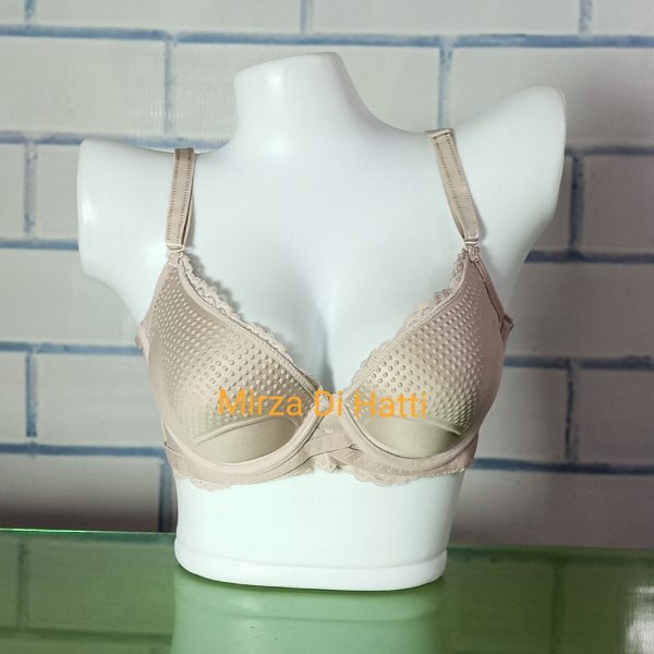 Net Bra With Thong Panty Strapless Push Up Thin Padded C Cup 8045