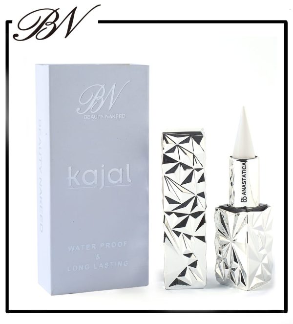 Beauty Naked Kajal Waterproof Long Lasting in White Black Magnetic Closure www.mirzadihatti.com
