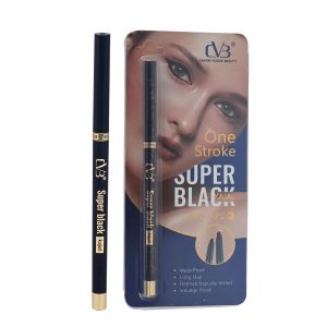 CVB Super Black Kajal One Stroke Kajal Ultra Creamy Smudge Proof Eye Pencil Lasts Upto 12 Hours C106