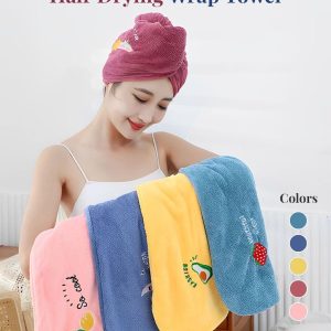Hair Shower Towel Twist Women’s Soft Towels for Hair Turban Wrap Drying Head Towels