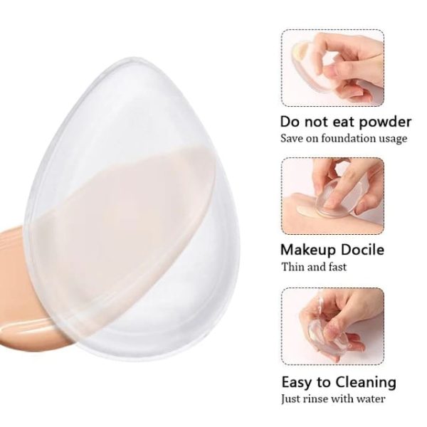 Foundation Silicon Sponge Makeup Sponge Blender 2 Pcs