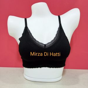 Bralette Super Soft Cotton Laced Push up Removable Padded LA108