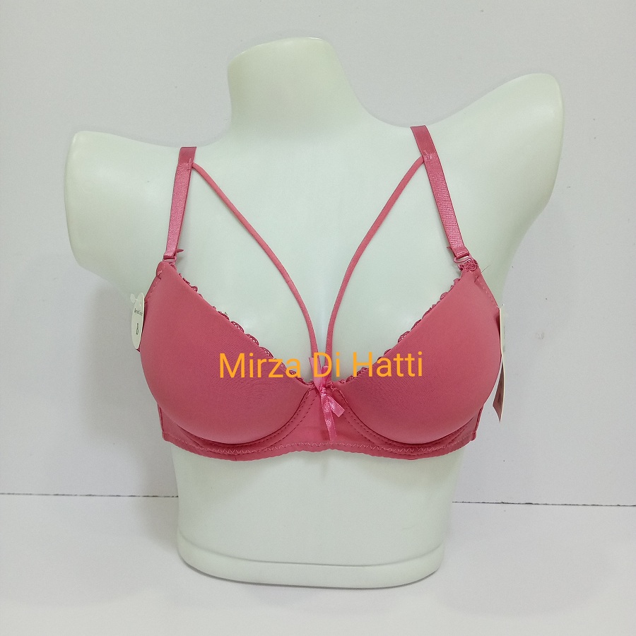 Double Strap Bra Padded Stylish Support with a Flirty Touch 9124