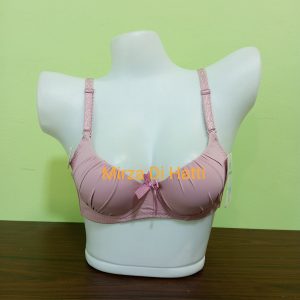 Light Padded Bow Bra Pushup A Cup Bra with Floral Strap 3137