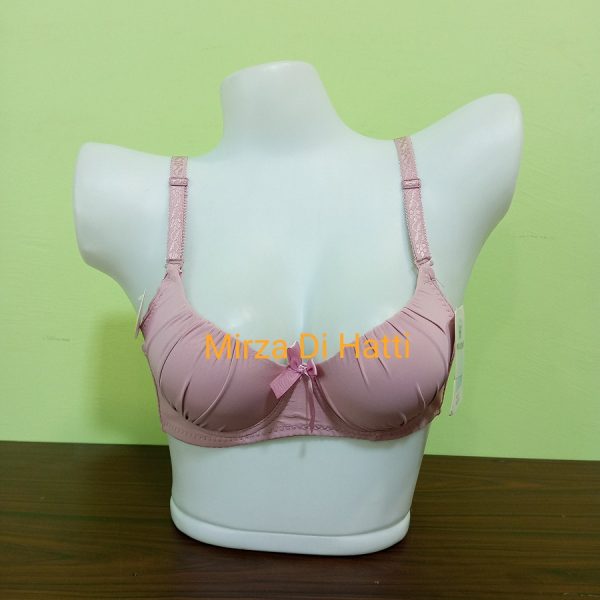 Half Cup Light Padded Pushup A Cup Bra with Floral Strap 3137