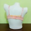 Half Cup Light Padded Pushup Bow Bra A Cup Bra with Floral Strap 84025 Pink Front